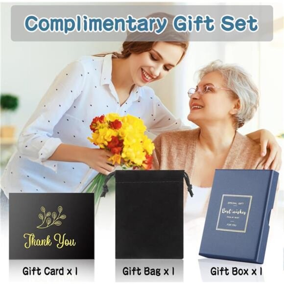 Mothers Day Gifts, Mom Gifts from Daughter for Birthday Silver Notes Keychain - Picture 7 of 7